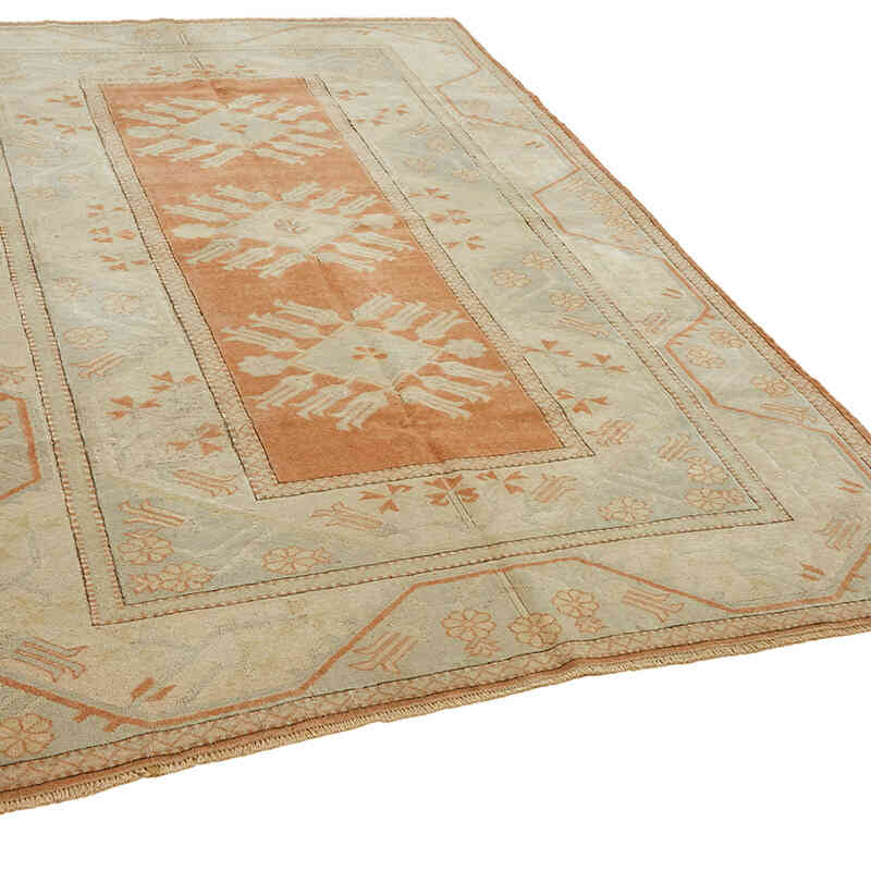 Alfombra Vintage Turca Anudada a Mano - 197 cm x 281 cm - K0078606