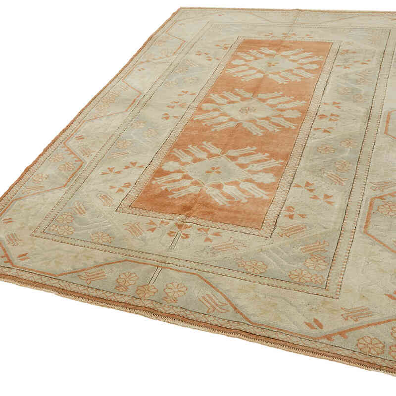 Alfombra Vintage Turca Anudada a Mano - 197 cm x 281 cm - K0078606