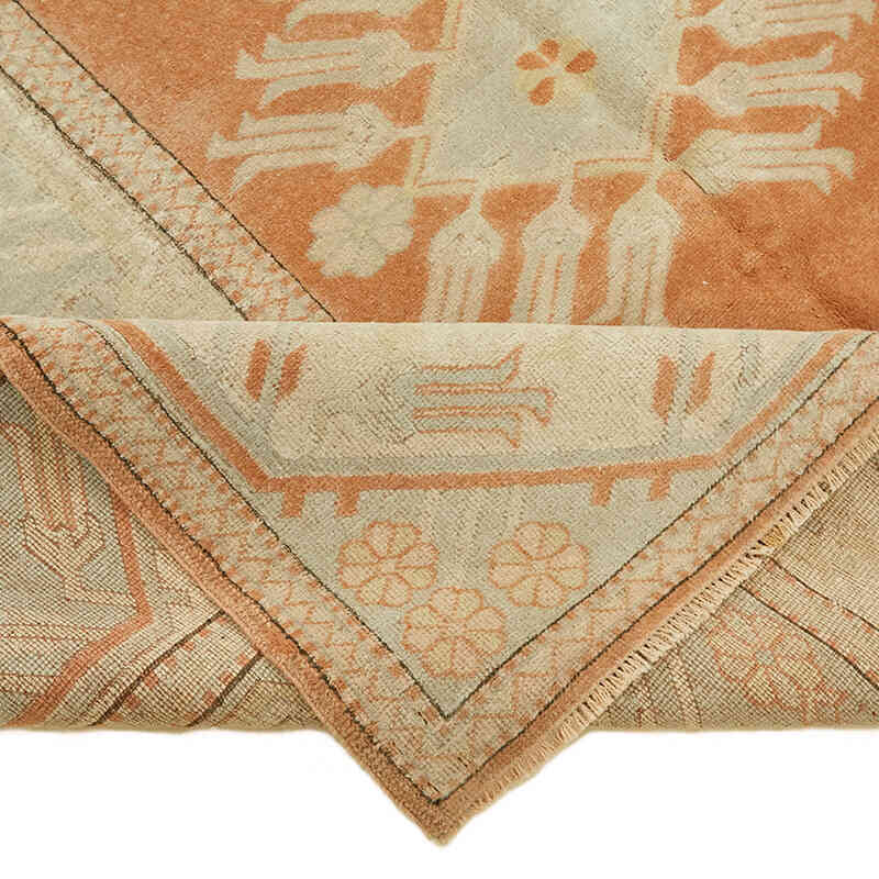 Alfombra Vintage Turca Anudada a Mano - 197 cm x 281 cm - K0078606