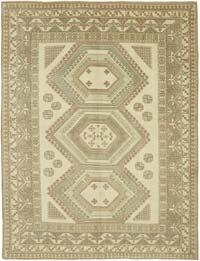 Vintage Turkish Hand-Knotted Rug - 7' 5" x 9' 4" (89" x 112")