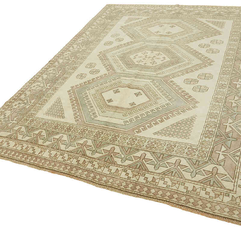 Alfombra Vintage Turca Anudada a Mano - 225 cm x 285 cm - K0078608
