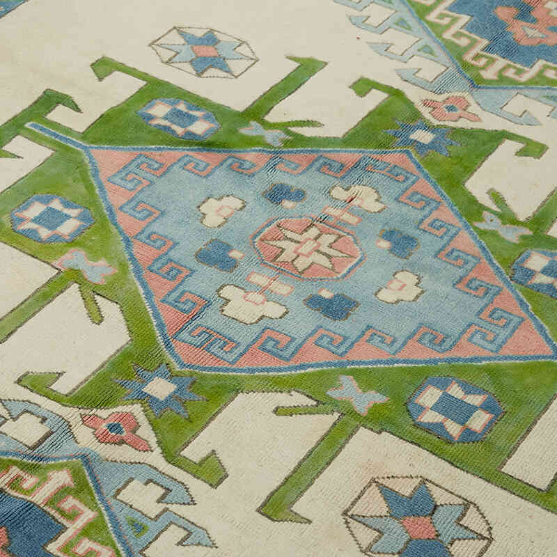 Vintage Turkish Hand-Knotted Rug - 6' 11" x 9'  (83" x 108") - K0078610