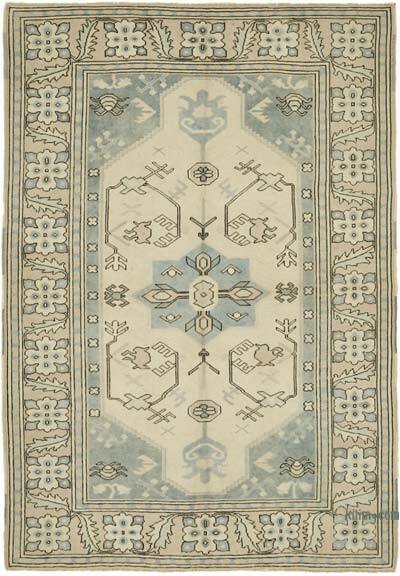 Alfombra Vintage Turca Anudada a Mano - 163 cm x 230 cm
