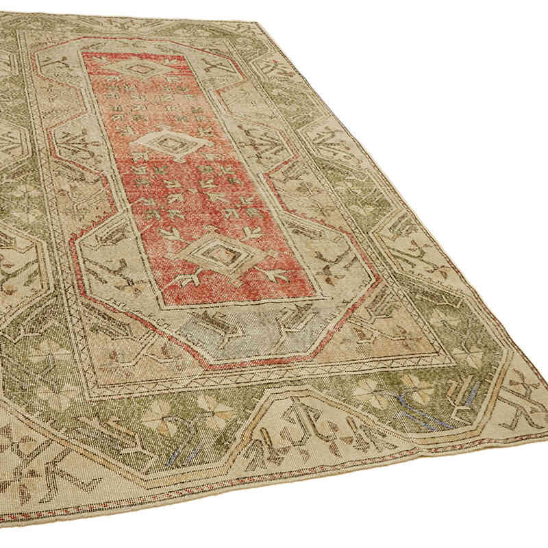 Vintage Turkish Hand-Knotted Rug - 5'  x 9' 10" (60" x 118") - K0078617