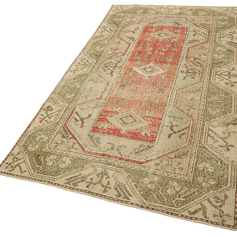 Vintage Turkish Hand-Knotted Rug - 5'  x 9' 10" (60" x 118") - K0078617