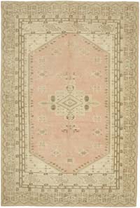 Vintage Turkish Hand-Knotted Rug - 6' 5" x 9' 9" (77" x 117")