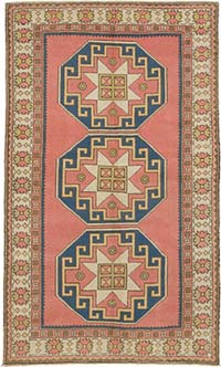 Alfombra Vintage Turca Anudada a Mano - 143 cm x 239 cm