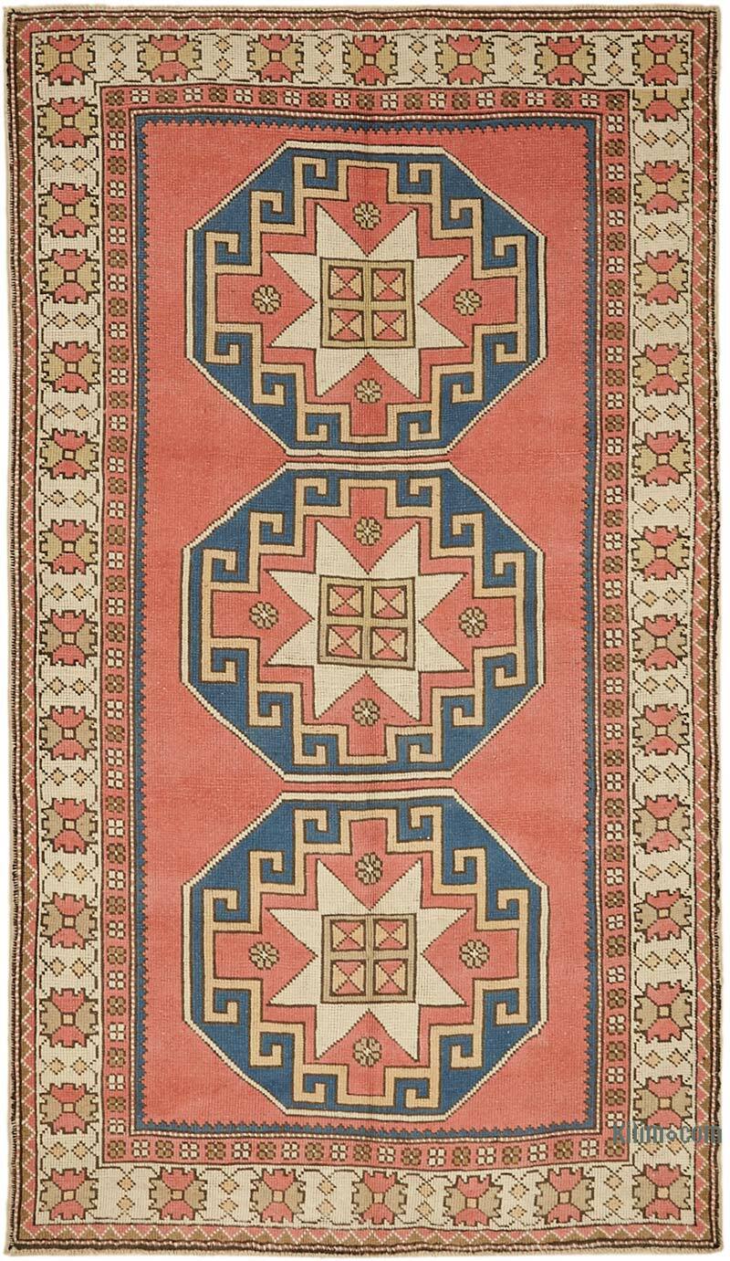 Vintage Turkish Hand-Knotted Rug - 4' 8" x 7' 10" (56" x 94") - K0078621