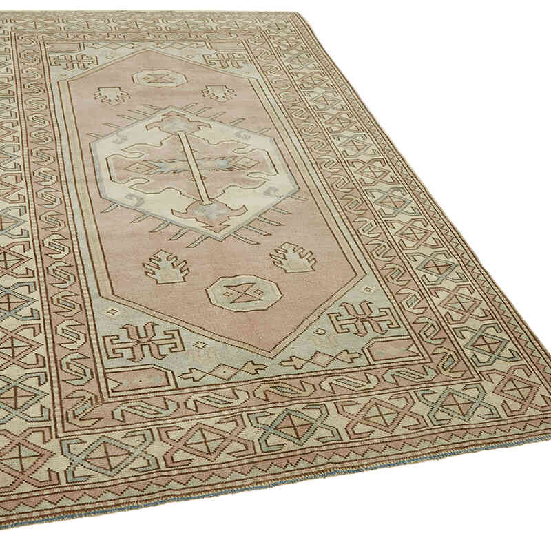 Alfombra Vintage Turca Anudada a Mano - 145 cm x 233 cm - K0078622