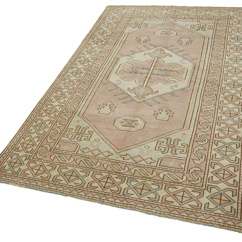 Alfombra Vintage Turca Anudada a Mano - 145 cm x 233 cm - K0078622