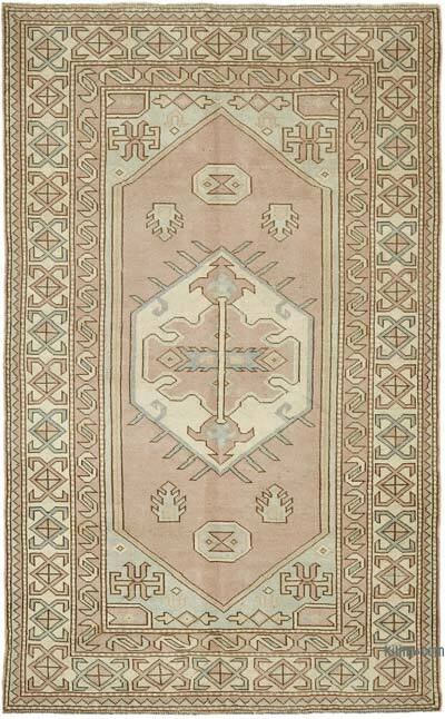 Alfombra Vintage Turca Anudada a Mano - 145 cm x 233 cm