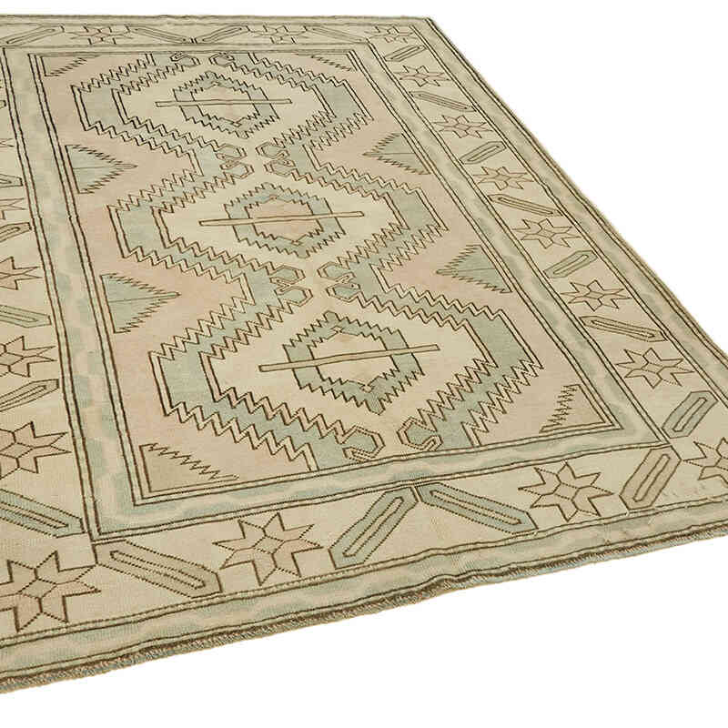 Alfombra Vintage Turca Anudada a Mano - 183 cm x 240 cm - K0078623