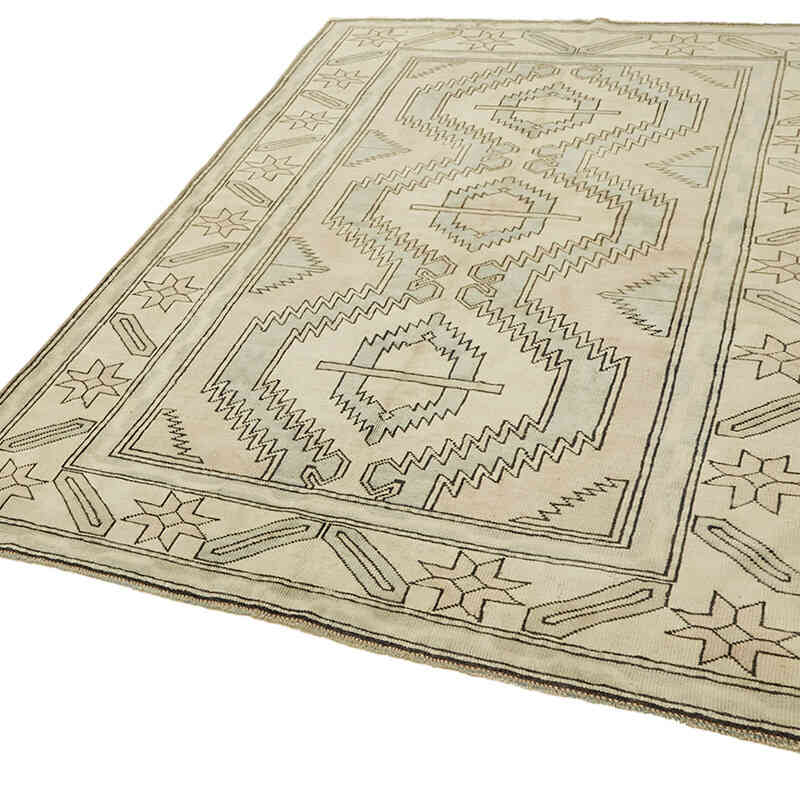 Alfombra Vintage Turca Anudada a Mano - 183 cm x 240 cm - K0078623