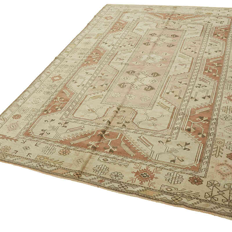 Vintage Turkish Hand-Knotted Rug - 6' 5" x 9' 4" (77" x 112") - K0078624