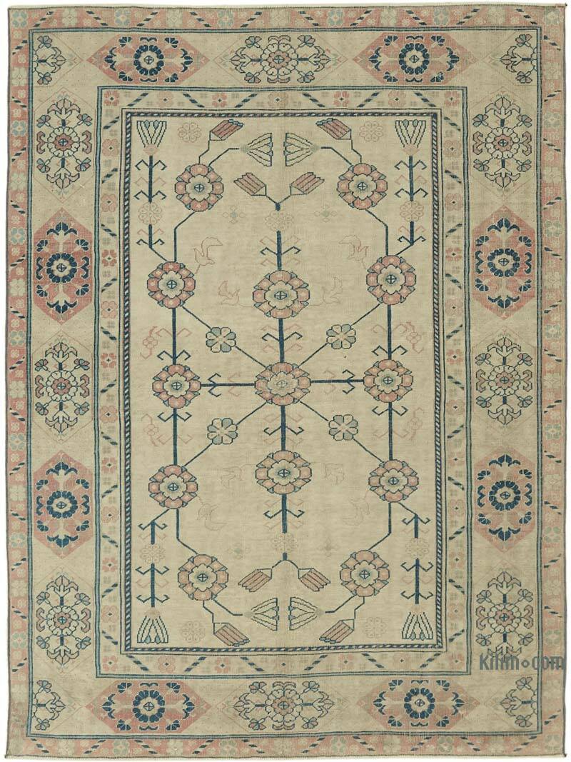 Vintage Turkish Hand-Knotted Rug - 5' 8" x 7' 9" (68" x 93") - K0078625