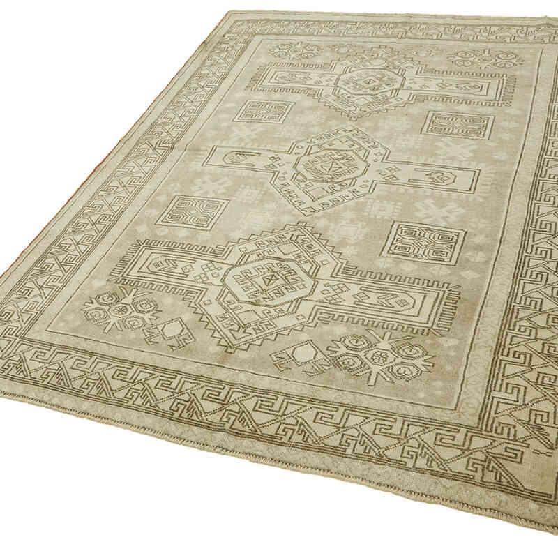 Vintage Turkish Hand-Knotted Rug - 5' 2" x 6' 11" (62" x 83") - K0078628