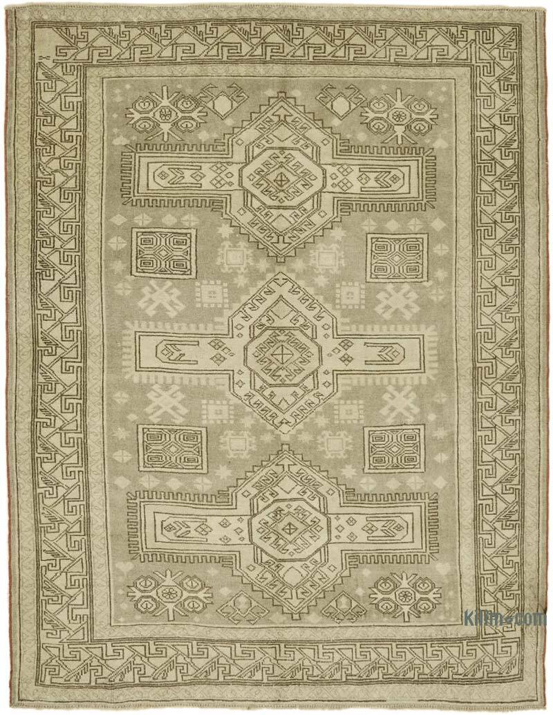 Vintage Turkish Hand-Knotted Rug - 5' 2" x 6' 11" (62" x 83") - K0078628