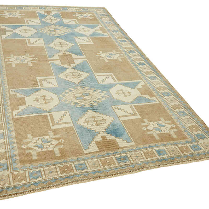 Alfombra Vintage Turca Anudada a Mano - 160 cm x 267 cm - K0078629