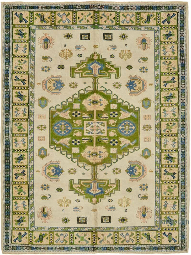 Vintage Turkish Hand-Knotted Rug - 6' 10" x 9' 3" (82" x 111") - K0078631