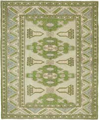 Vintage Turkish Hand-Knotted Rug - 7' 6" x 9' 2" (90" x 110")
