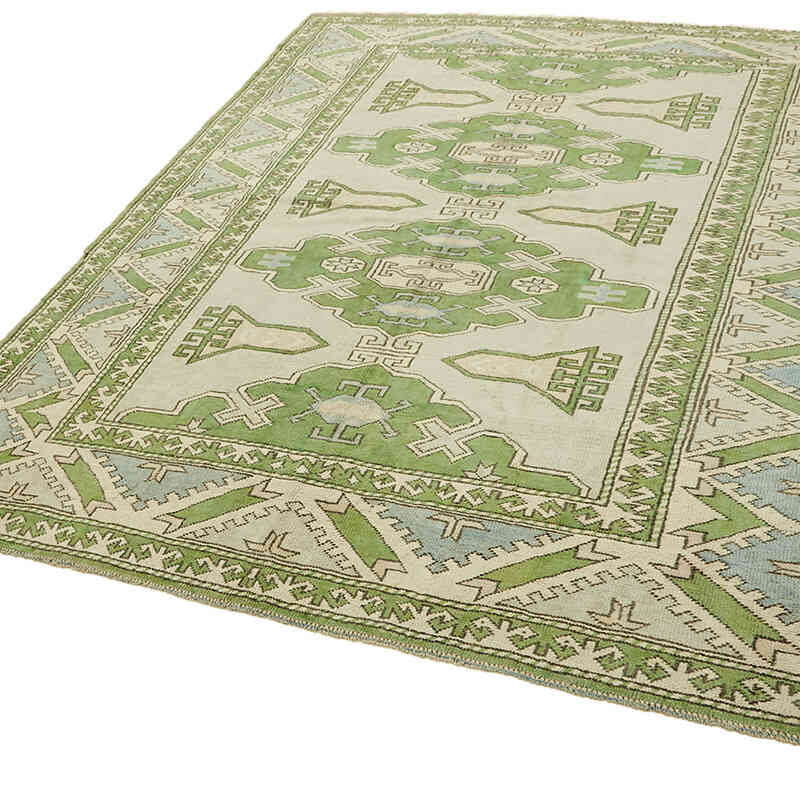 Alfombra Vintage Turca Anudada a Mano - 229 cm x 280 cm - K0078635