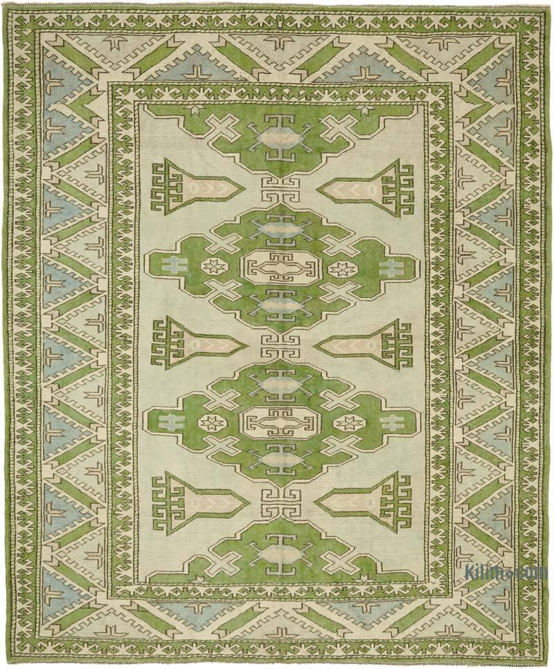 Alfombra Vintage Turca Anudada a Mano - 229 cm x 280 cm - K0078635
