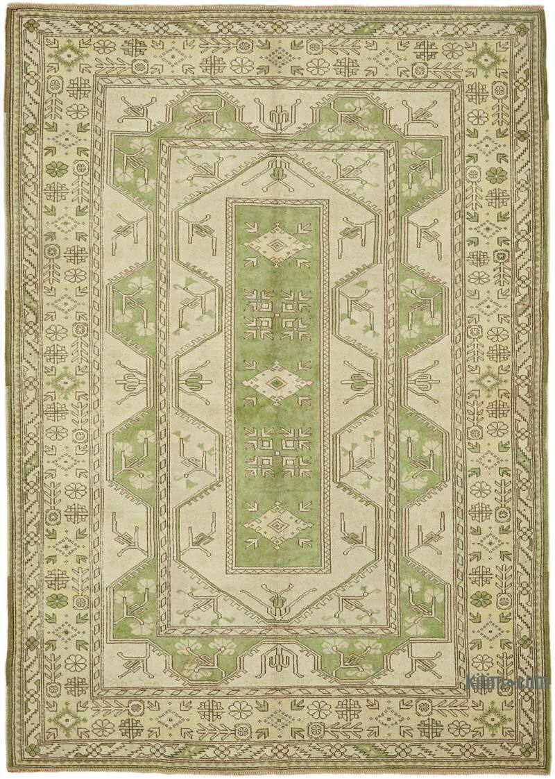Vintage Turkish Hand-Knotted Rug - 6' 9" x 9' 5" (81" x 113") - K0078636