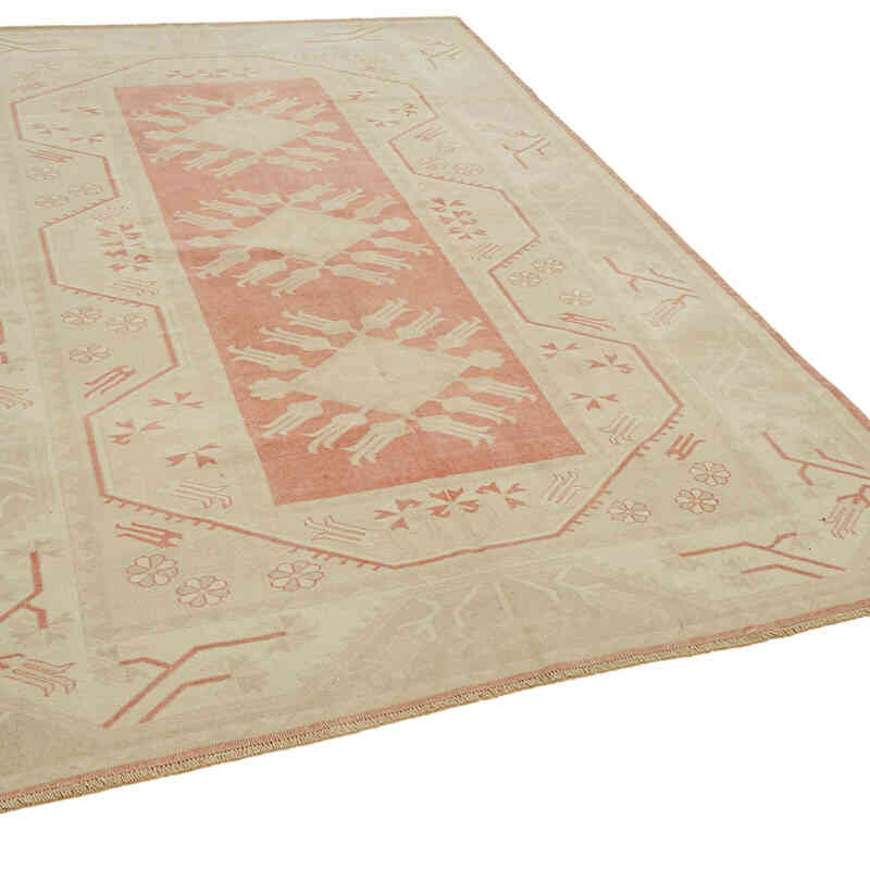 Alfombra Vintage Turca Anudada a Mano - 198 cm x 284 cm - K0078637