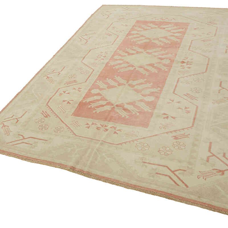 Alfombra Vintage Turca Anudada a Mano - 198 cm x 284 cm - K0078637