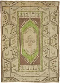 El Dokuma Vintage Halı - 163 cm x 220 cm