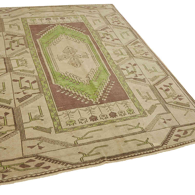 Vintage Turkish Hand-Knotted Rug - 5' 4" x 7' 3" (64" x 87") - K0078638