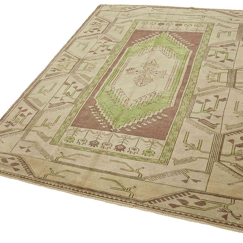 Vintage Turkish Hand-Knotted Rug - 5' 4" x 7' 3" (64" x 87") - K0078638