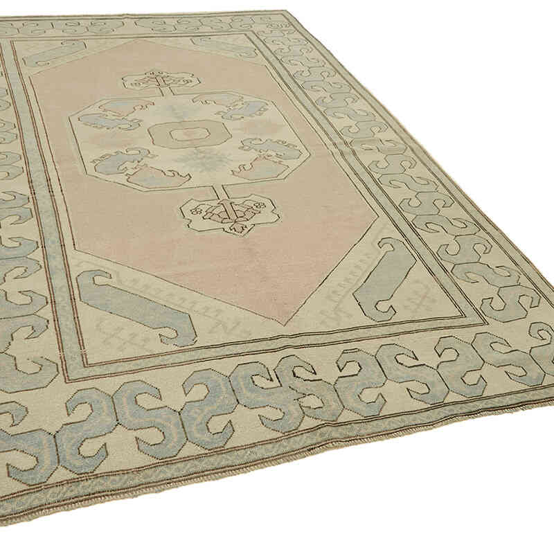 Alfombra Vintage Turca Anudada a Mano - 191 cm x 266 cm - K0078641