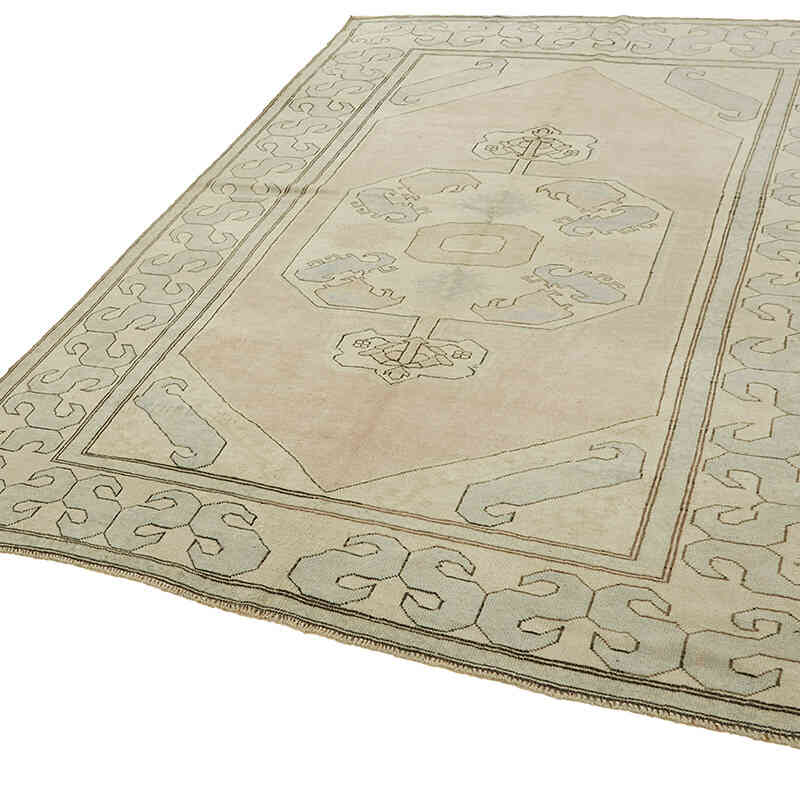 Alfombra Vintage Turca Anudada a Mano - 191 cm x 266 cm - K0078641
