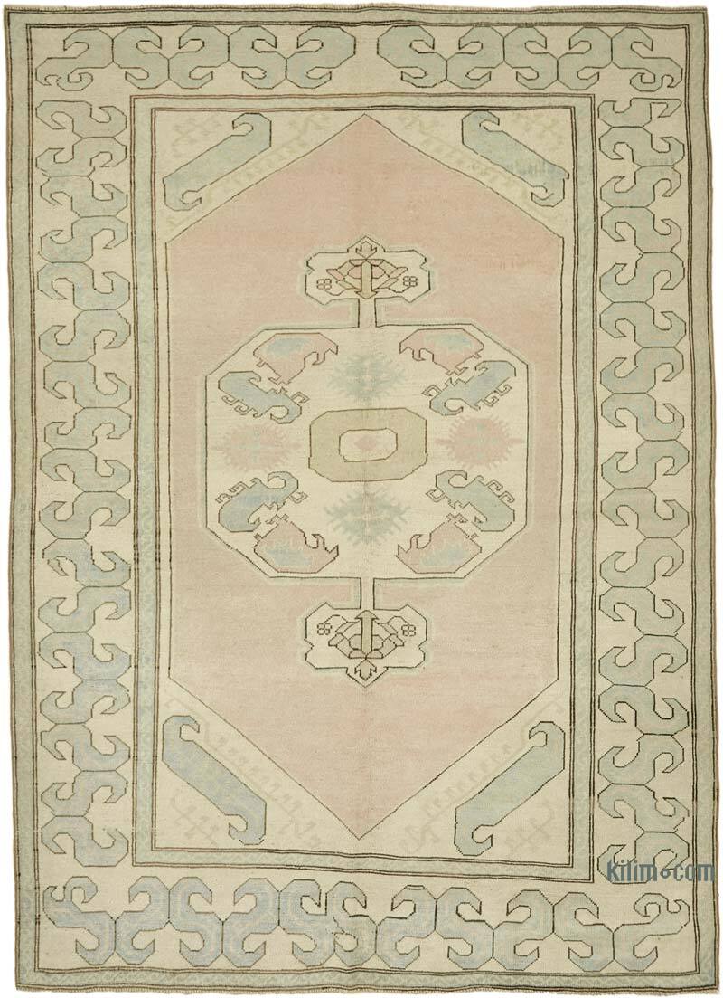 Alfombra Vintage Turca Anudada a Mano - 191 cm x 266 cm - K0078641