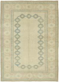 Vintage Turkish Hand-Knotted Rug - 6' 1" x 8' 2" (73" x 98")