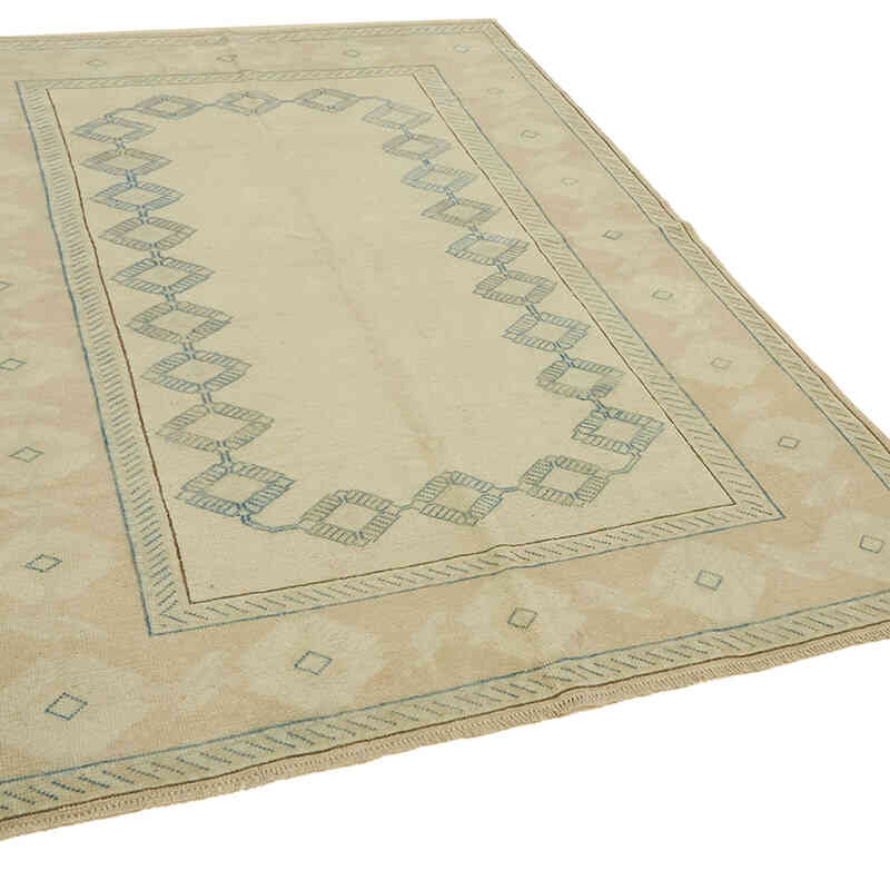 Vintage Turkish Hand-Knotted Rug - 6' 1" x 8' 2" (73" x 98") - K0078643