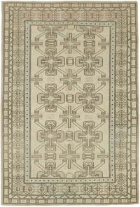 Vintage Turkish Hand-Knotted Rug - 5' 9" x 8' 4" (69" x 100")
