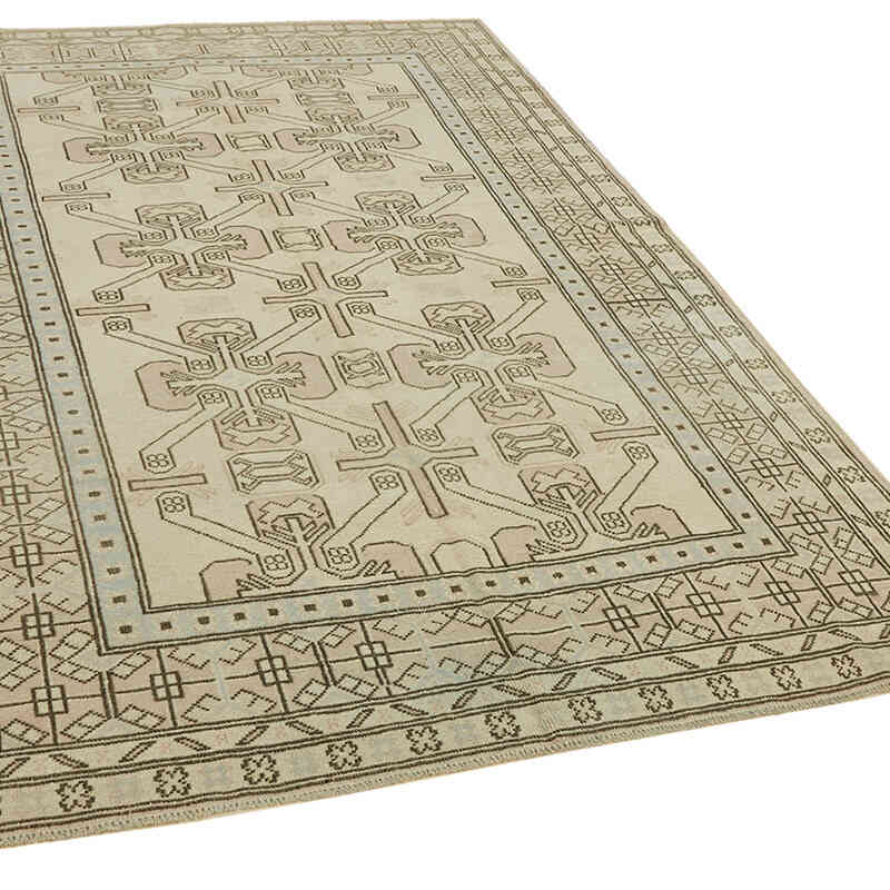 Alfombra Vintage Turca Anudada a Mano - 175 cm x 254 cm - K0078644