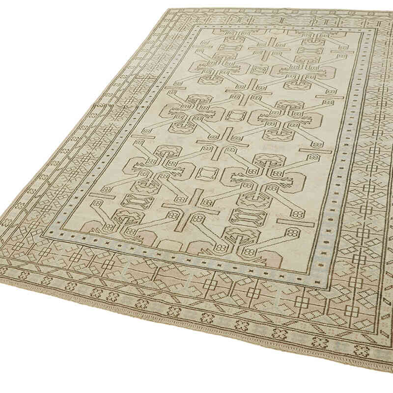 Alfombra Vintage Turca Anudada a Mano - 175 cm x 254 cm - K0078644