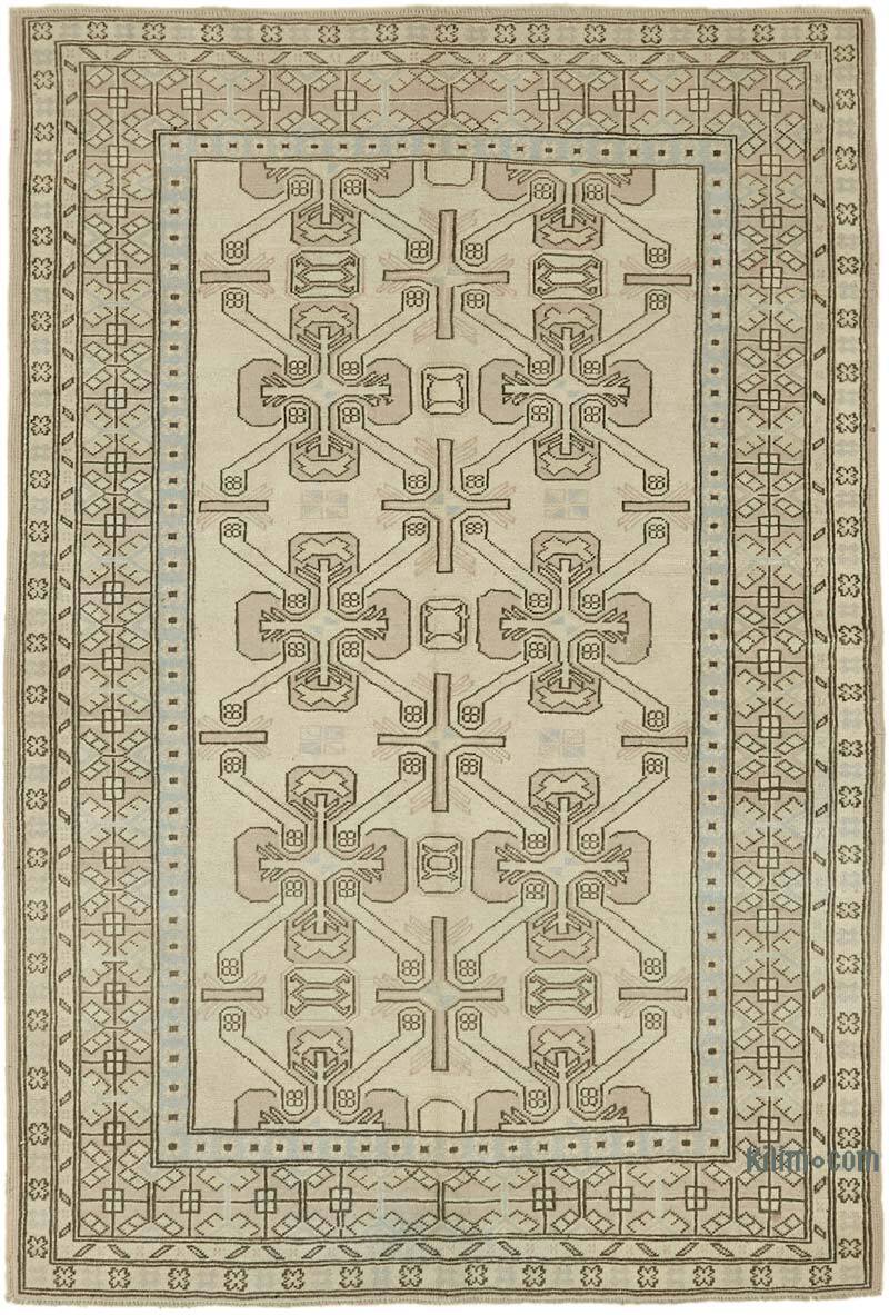 Alfombra Vintage Turca Anudada a Mano - 175 cm x 254 cm - K0078644