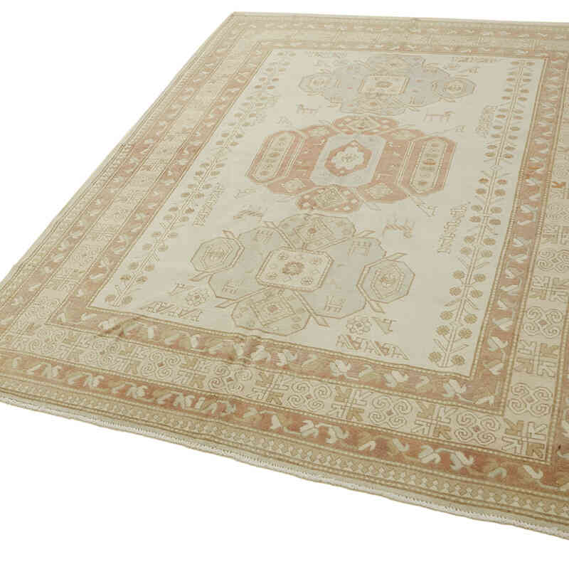 Vintage Turkish Hand-Knotted Rug - 5' 9" x 7' 8" (69" x 92") - K0078645