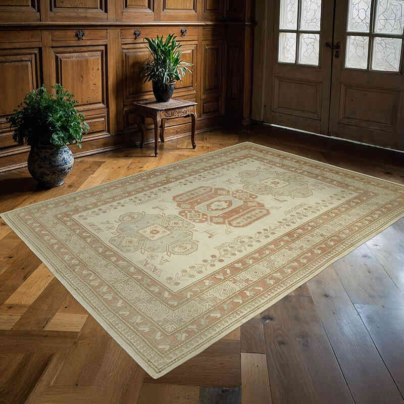 Vintage Turkish Hand-Knotted Rug - 5' 9" x 7' 8" (69" x 92") - K0078645