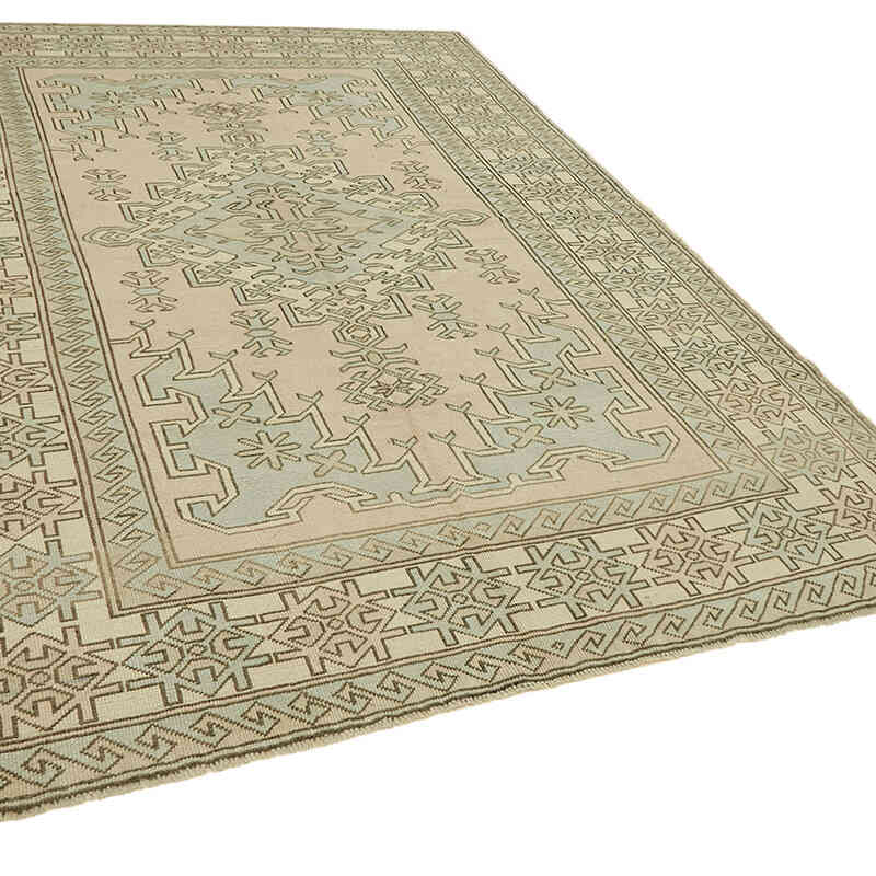 Vintage Turkish Hand-Knotted Rug - 6' 7" x 9' 6" (79" x 114") - K0078646