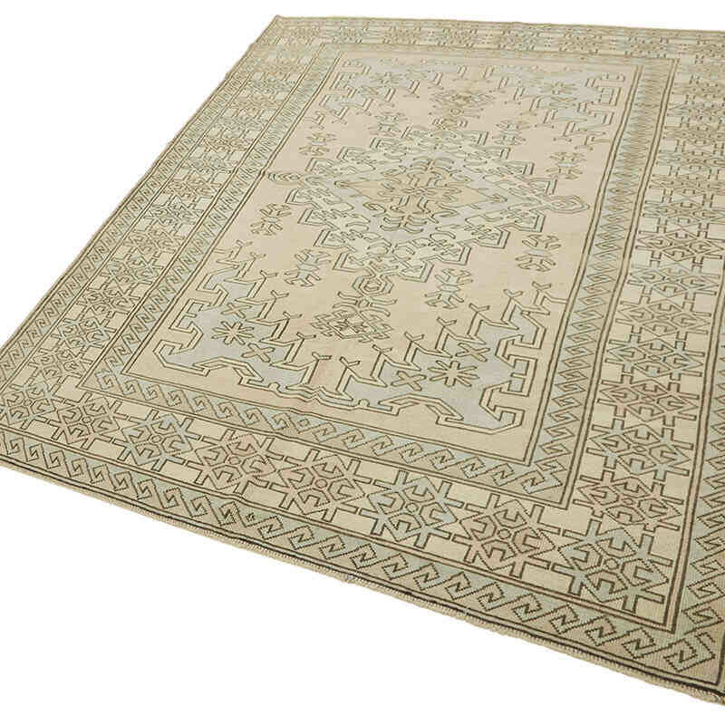 Vintage Turkish Hand-Knotted Rug - 6' 7" x 9' 6" (79" x 114") - K0078646