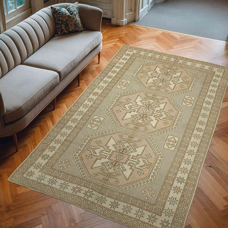El Dokuma Vintage Halı - 179 cm x 283 cm - K0078647
