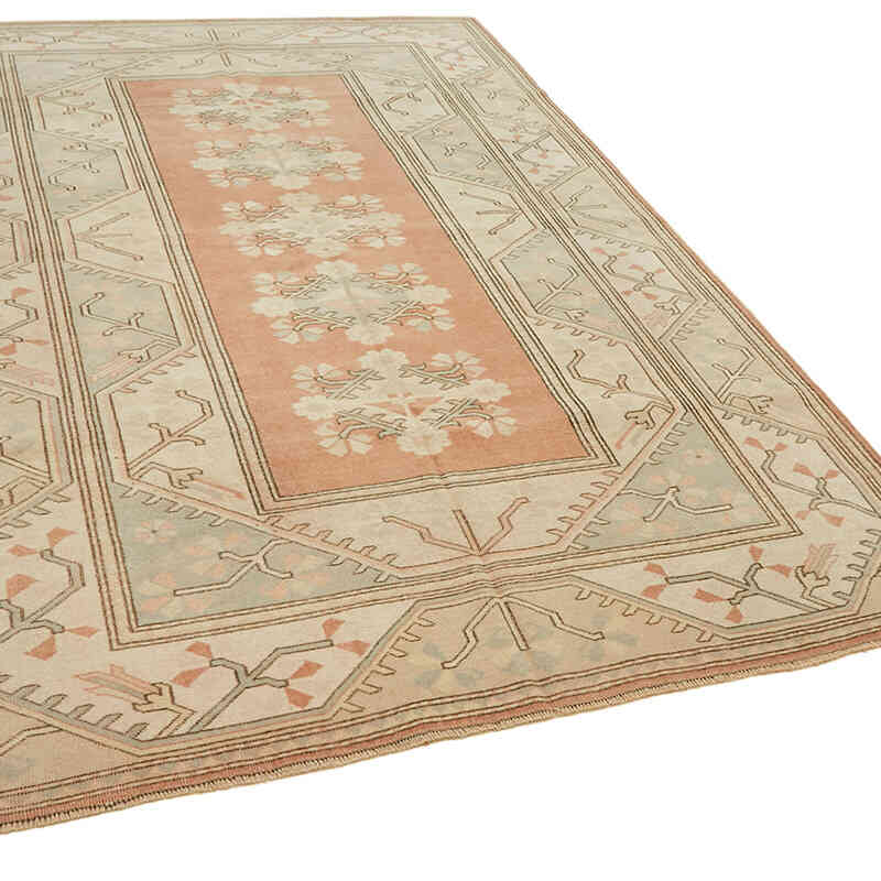 Alfombra Vintage Turca Anudada a Mano - 198 cm x 295 cm - K0078650