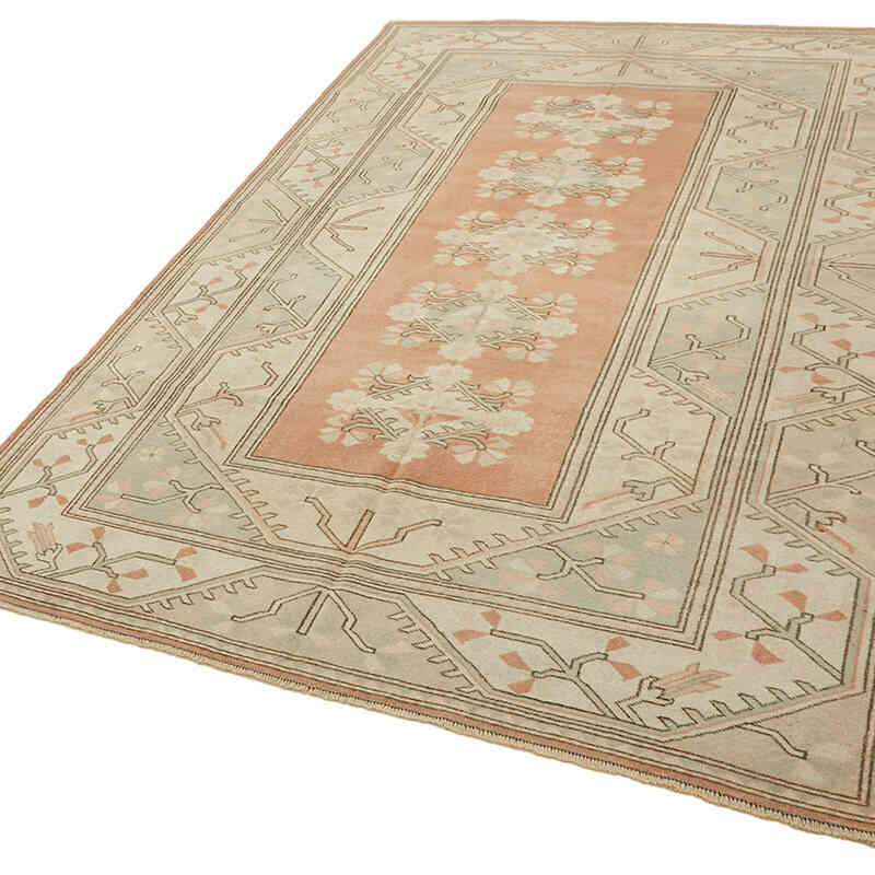 Alfombra Vintage Turca Anudada a Mano - 198 cm x 295 cm - K0078650