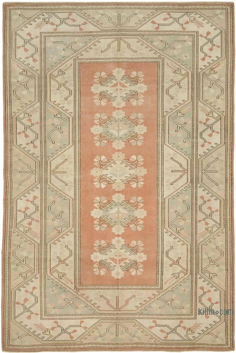Alfombra Vintage Turca Anudada a Mano - 198 cm x 295 cm - K0078650