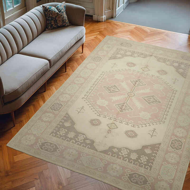 Vintage Turkish Hand-Knotted Rug - 7' 3" x 9' 10" (87" x 118") - K0078652